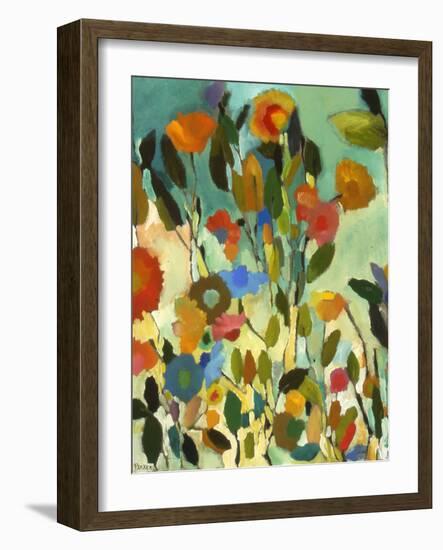 Turquoise Garden-Kim Parker-Framed Giclee Print