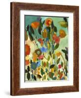 Turquoise Garden-Kim Parker-Framed Giclee Print