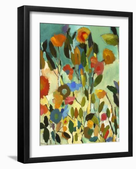 Turquoise Garden-Kim Parker-Framed Giclee Print