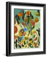 Turquoise Garden-Kim Parker-Framed Giclee Print