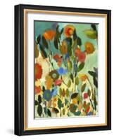 Turquoise Garden-Kim Parker-Framed Giclee Print