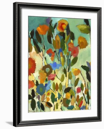 Turquoise Garden-Kim Parker-Framed Giclee Print