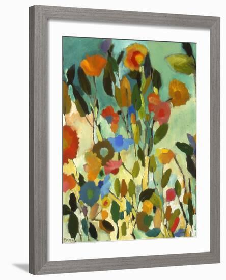 Turquoise Garden-Kim Parker-Framed Giclee Print