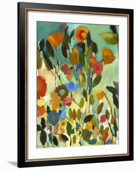 Turquoise Garden-Kim Parker-Framed Giclee Print