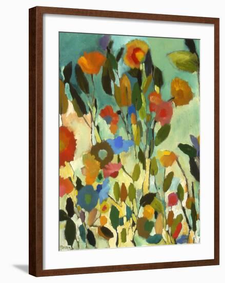 Turquoise Garden-Kim Parker-Framed Giclee Print