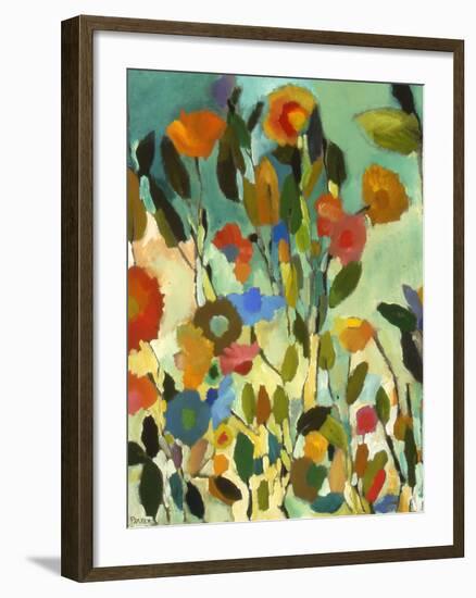 Turquoise Garden-Kim Parker-Framed Giclee Print