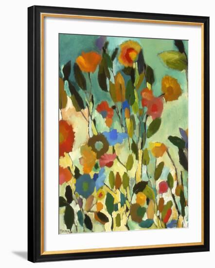 Turquoise Garden-Kim Parker-Framed Giclee Print