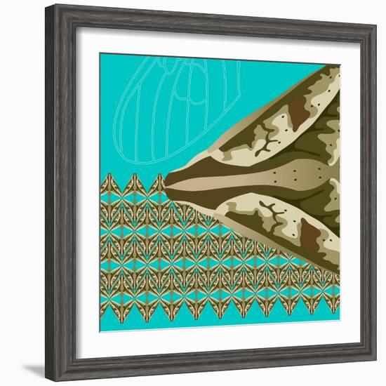 Turquoise Kai-Belen Mena-Framed Giclee Print