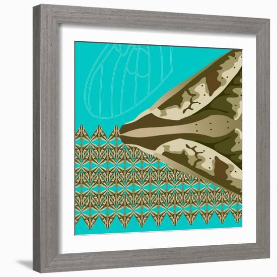 Turquoise Kai-Belen Mena-Framed Giclee Print