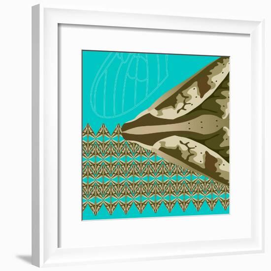 Turquoise Kai-Belen Mena-Framed Giclee Print