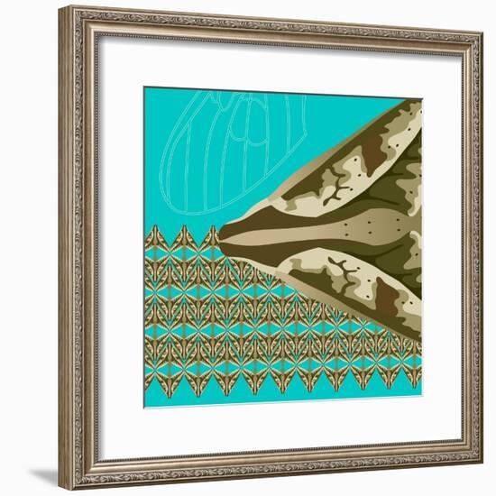 Turquoise Kai-Belen Mena-Framed Giclee Print