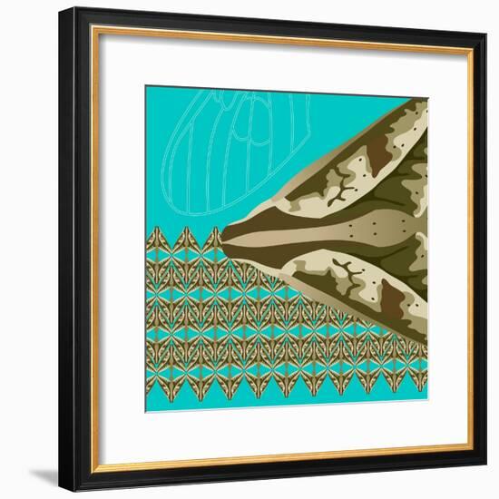 Turquoise Kai-Belen Mena-Framed Giclee Print