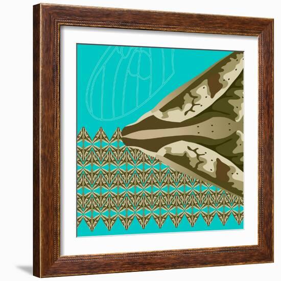 Turquoise Kai-Belen Mena-Framed Giclee Print