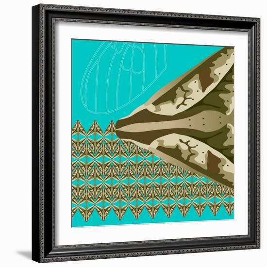 Turquoise Kai-Belen Mena-Framed Giclee Print