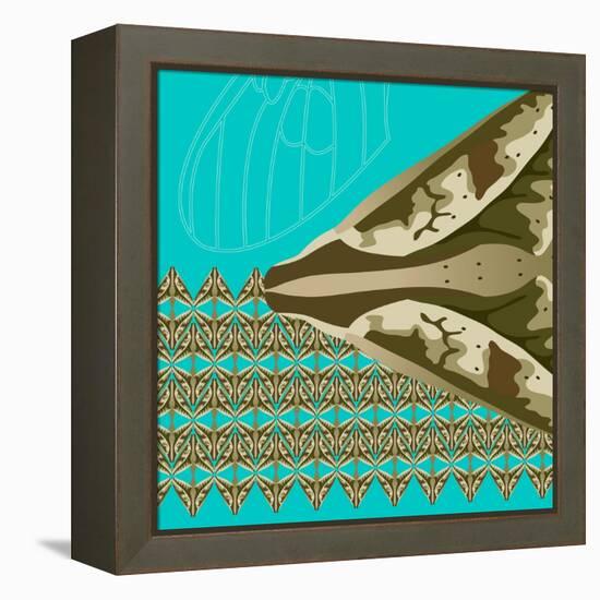 Turquoise Kai-Belen Mena-Framed Premier Image Canvas