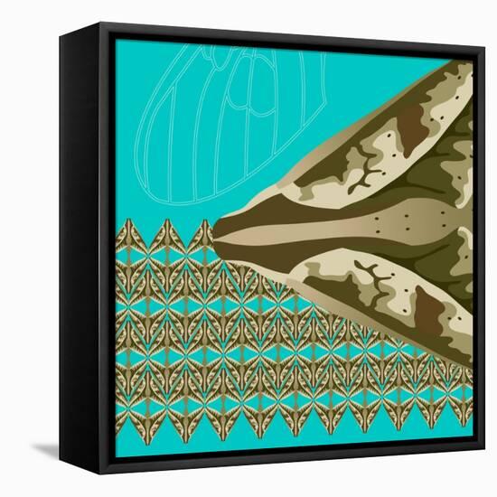 Turquoise Kai-Belen Mena-Framed Premier Image Canvas