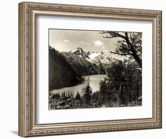 Turquoise Lake, Mt, 1922-Asahel Curtis-Framed Giclee Print