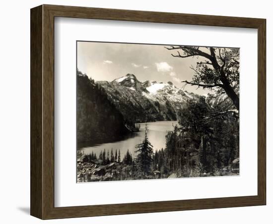 Turquoise Lake, Mt, 1922-Asahel Curtis-Framed Giclee Print