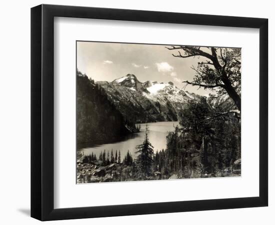 Turquoise Lake, Mt, 1922-Asahel Curtis-Framed Giclee Print