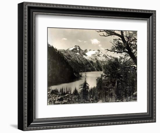 Turquoise Lake, Mt, 1922-Asahel Curtis-Framed Giclee Print