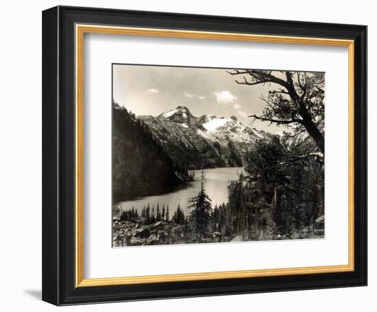 Turquoise Lake, Mt, 1922-Asahel Curtis-Framed Giclee Print