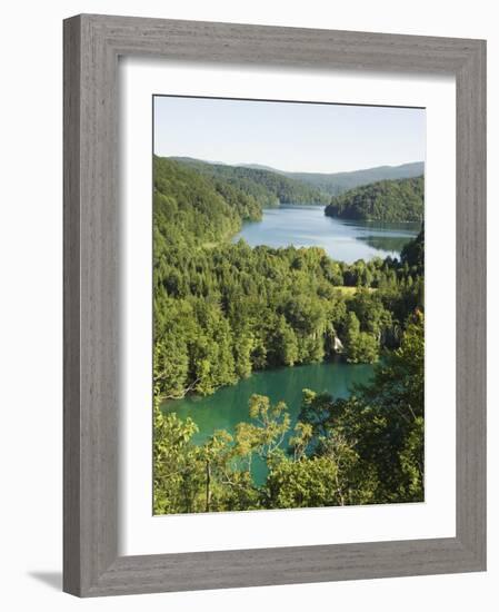 Turquoise Lakes, Plitvice Lakes National Park, Unesco World Heritage Site, Croatia-Christian Kober-Framed Photographic Print