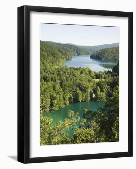 Turquoise Lakes, Plitvice Lakes National Park, Unesco World Heritage Site, Croatia-Christian Kober-Framed Photographic Print