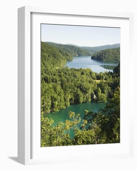 Turquoise Lakes, Plitvice Lakes National Park, Unesco World Heritage Site, Croatia-Christian Kober-Framed Photographic Print