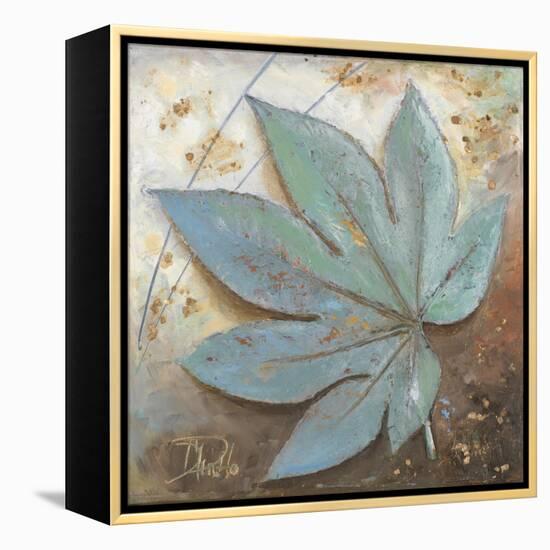 Turquoise Leaf I-Patricia Pinto-Framed Stretched Canvas