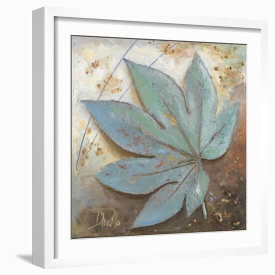 Turquoise Leaf I-Patricia Pinto-Framed Art Print