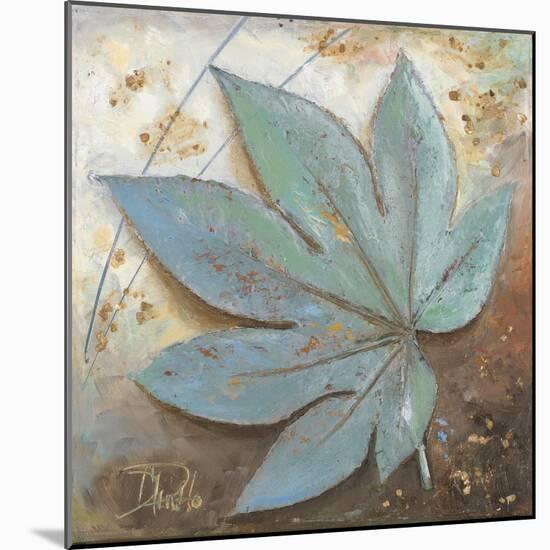 Turquoise Leaf I-Patricia Pinto-Mounted Art Print