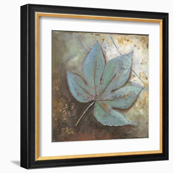Turquoise Leaf II-Patricia Pinto-Framed Art Print