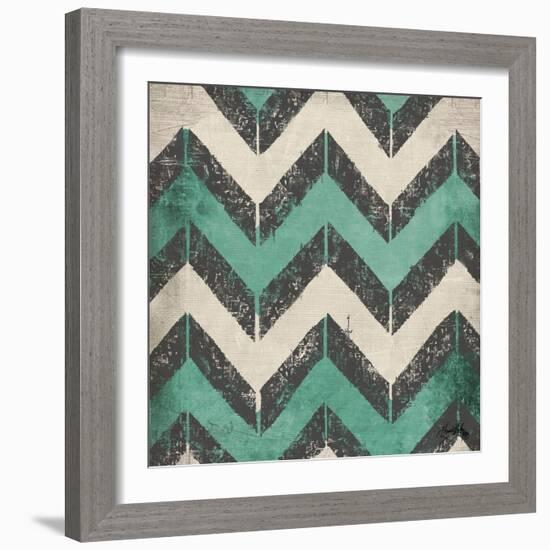 Turquoise Modele I-Elizabeth Medley-Framed Art Print