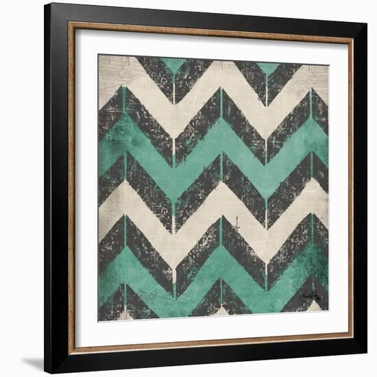 Turquoise Modele I-Elizabeth Medley-Framed Art Print