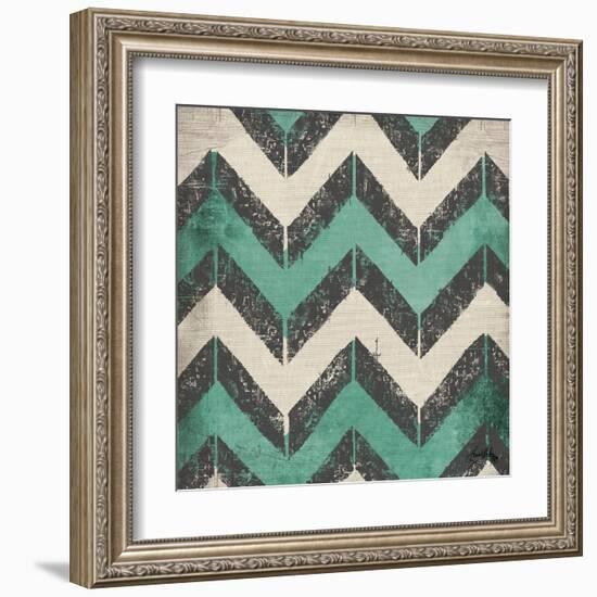 Turquoise Modele I-Elizabeth Medley-Framed Art Print