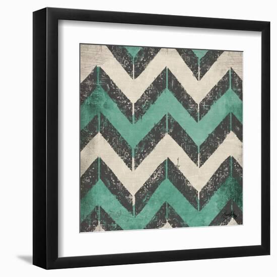 Turquoise Modele I-Elizabeth Medley-Framed Art Print