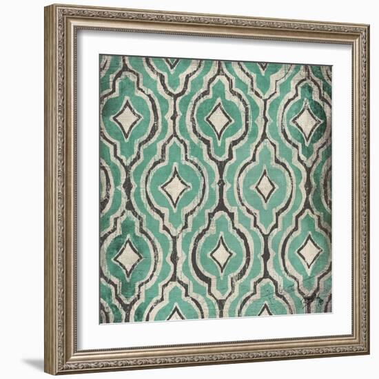 Turquoise Modele II-Elizabeth Medley-Framed Art Print