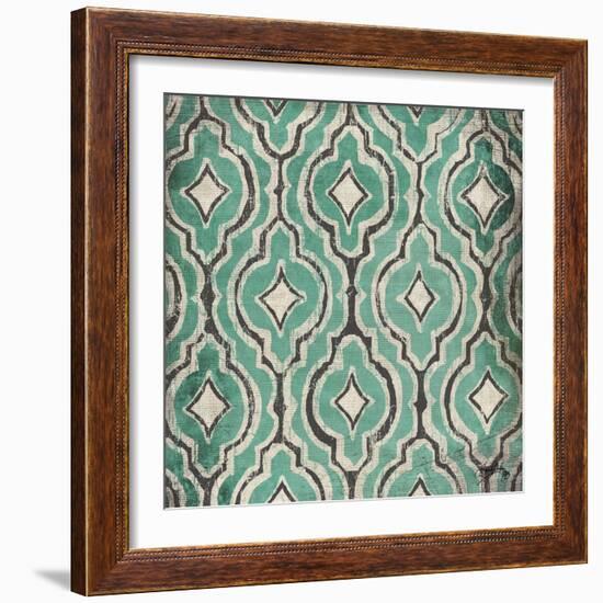 Turquoise Modele II-Elizabeth Medley-Framed Art Print