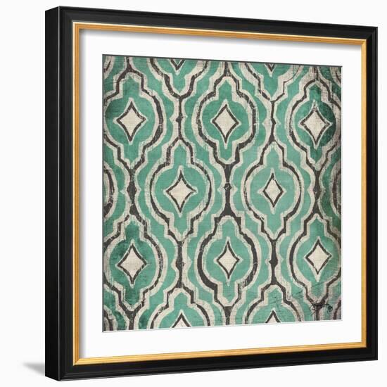 Turquoise Modele II-Elizabeth Medley-Framed Art Print