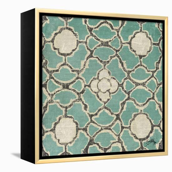 Turquoise Modele VII-Elizabeth Medley-Framed Stretched Canvas