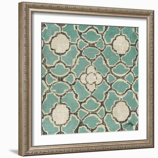 Turquoise Modele VII-Elizabeth Medley-Framed Art Print