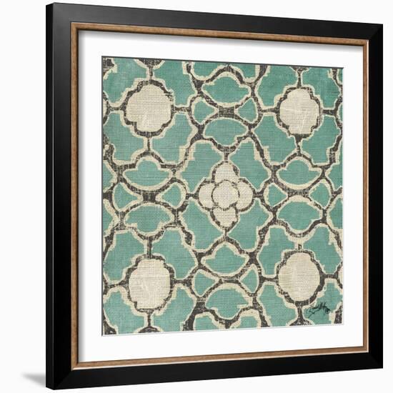 Turquoise Modele VII-Elizabeth Medley-Framed Art Print