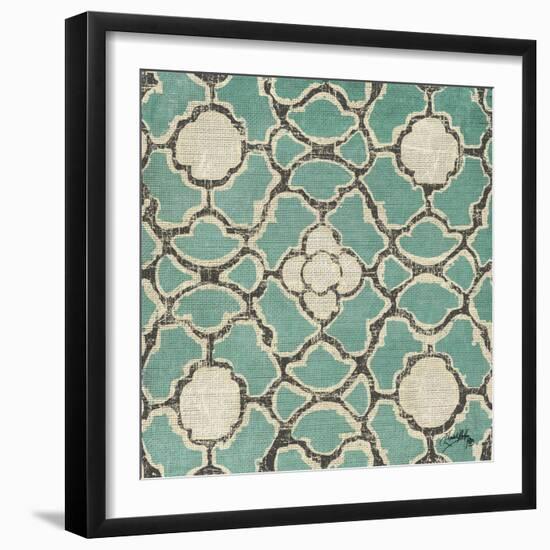 Turquoise Modele VII-Elizabeth Medley-Framed Art Print