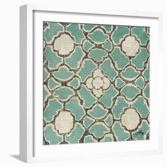 Turquoise Modele VII-Elizabeth Medley-Framed Art Print