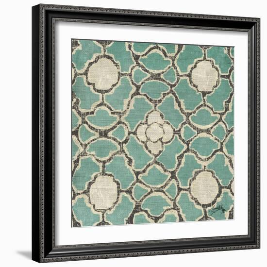 Turquoise Modele VII-Elizabeth Medley-Framed Art Print