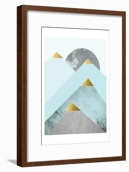 Turquoise Mountains 2-Urban Epiphany-Framed Art Print