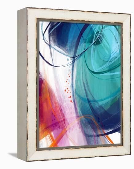 Turquoise No. 2-Ishita Banerjee-Framed Stretched Canvas