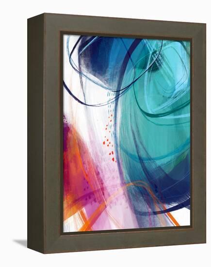 Turquoise No. 2-Ishita Banerjee-Framed Stretched Canvas