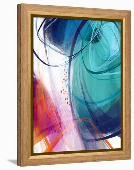 Turquoise No. 2-Ishita Banerjee-Framed Stretched Canvas