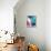 Turquoise No. 2-Ishita Banerjee-Framed Stretched Canvas displayed on a wall